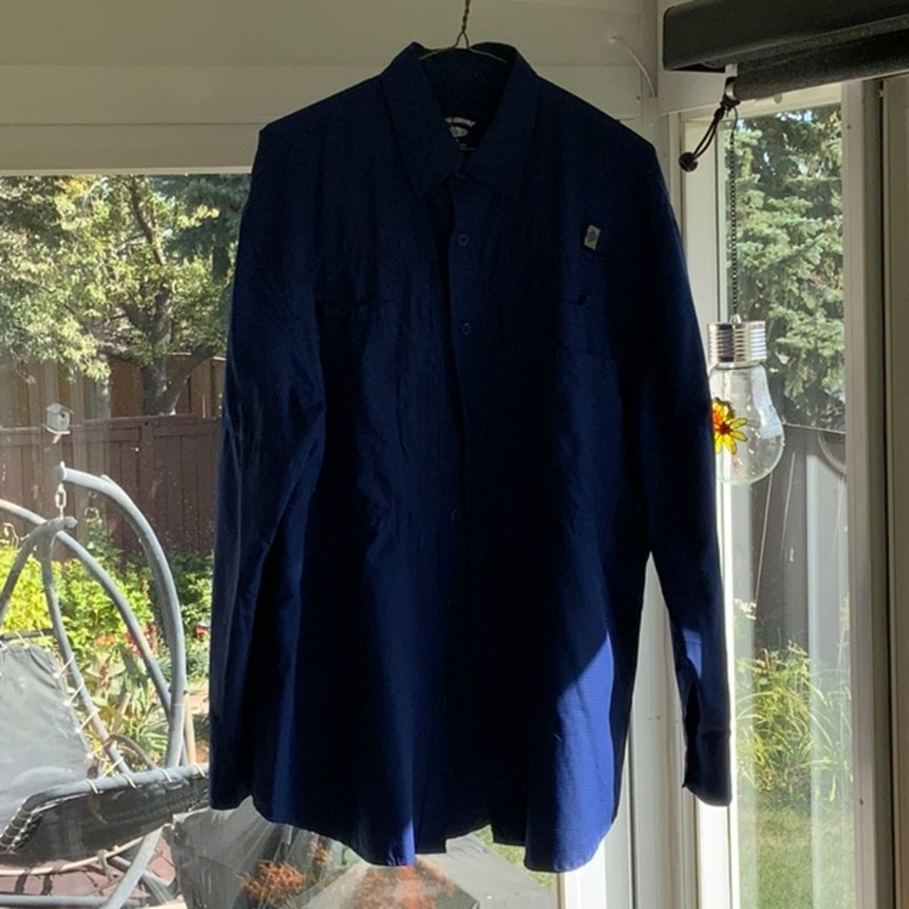 REEL LEGEND NAVY BLUE FISHING SHIRT M
